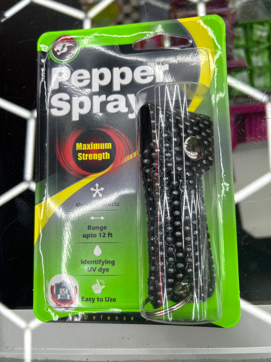 Cheetah Pepper spray defense spray black bling