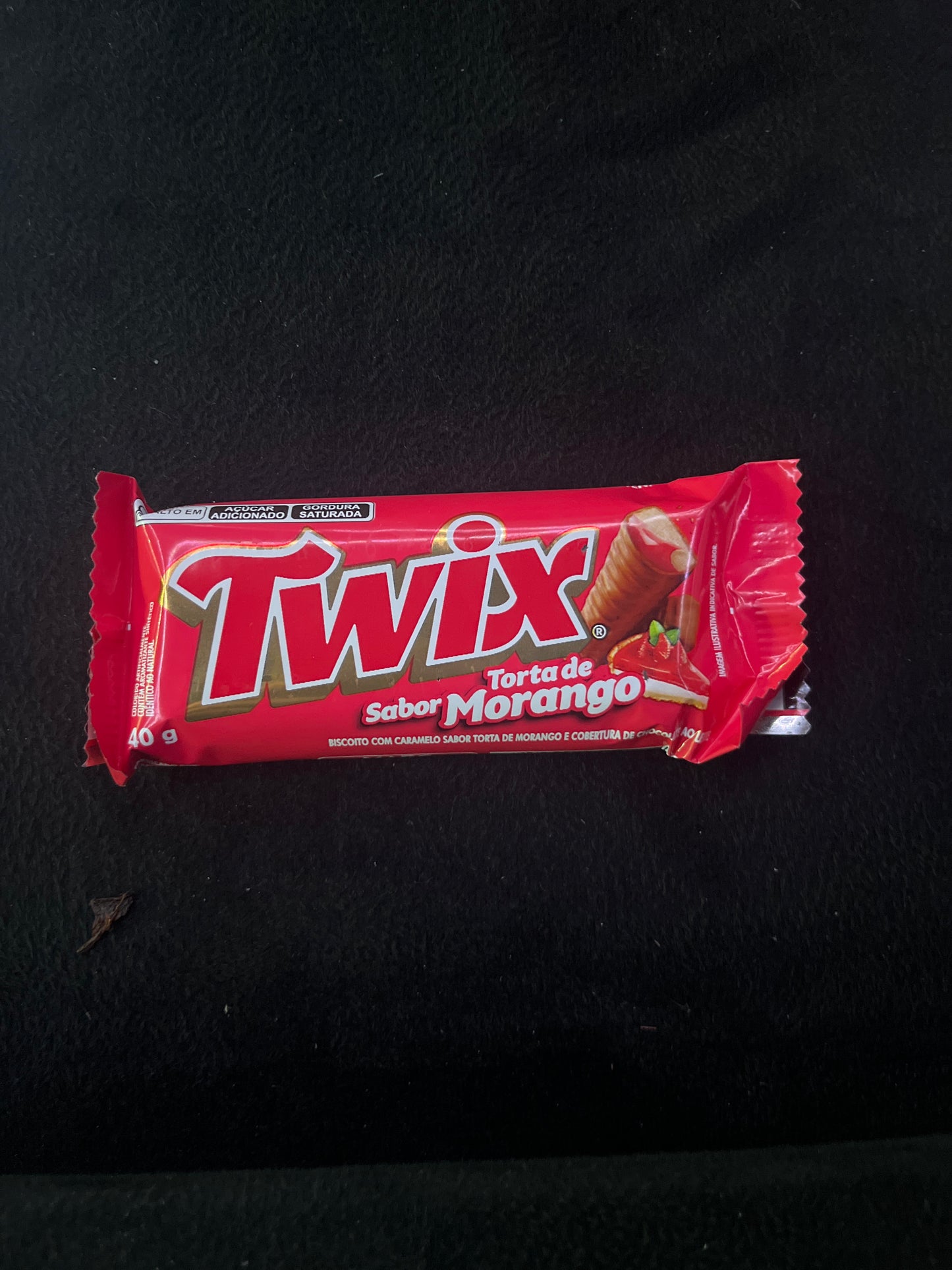 Twix torta de sabor morango