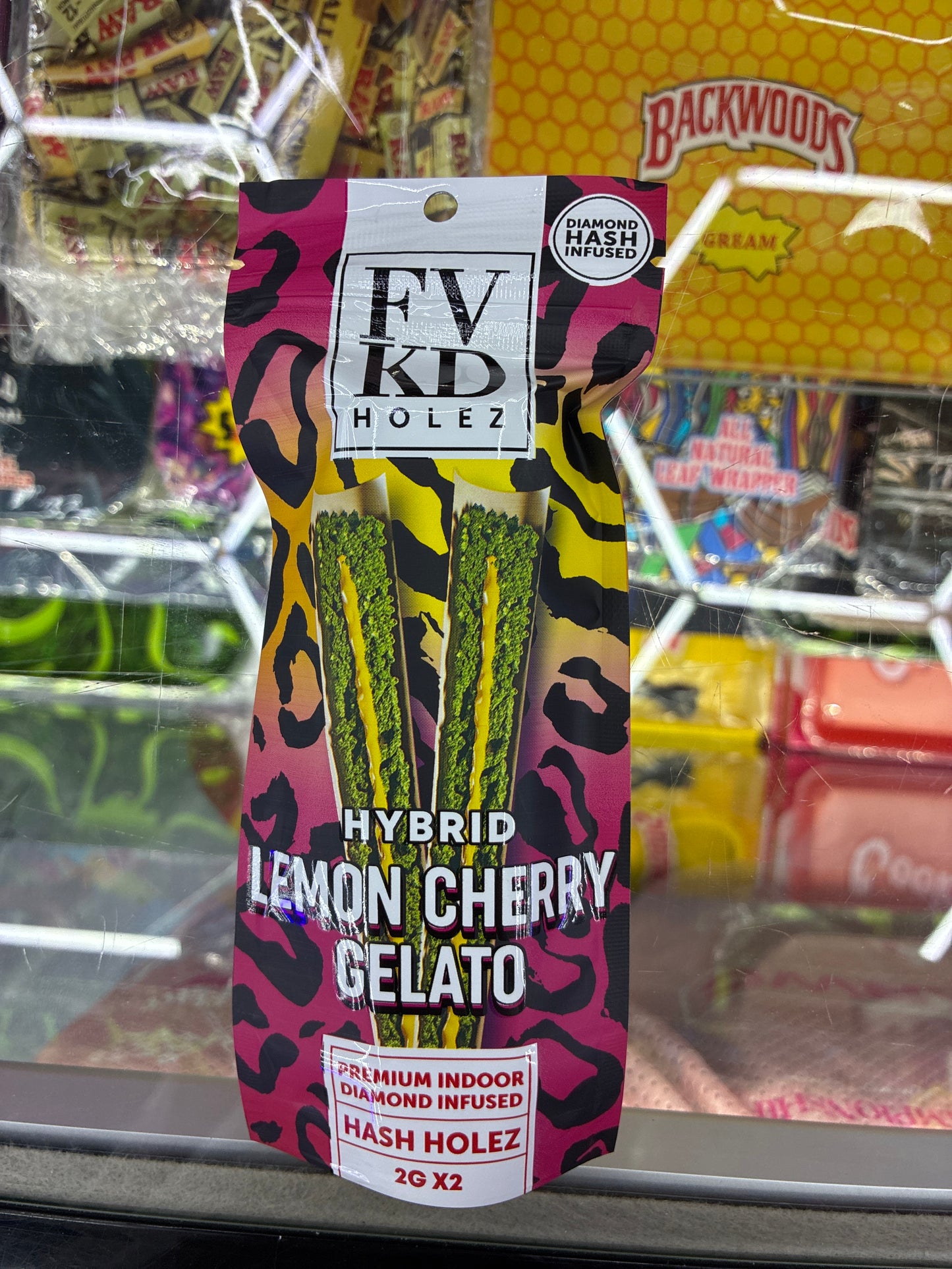 FVKD HOLEZ diamond hash infused 2gx2 hybrid lemon cherry gelato