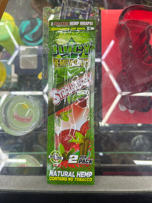 Juicy hemp wraps strawberry feilds, terp enhanced