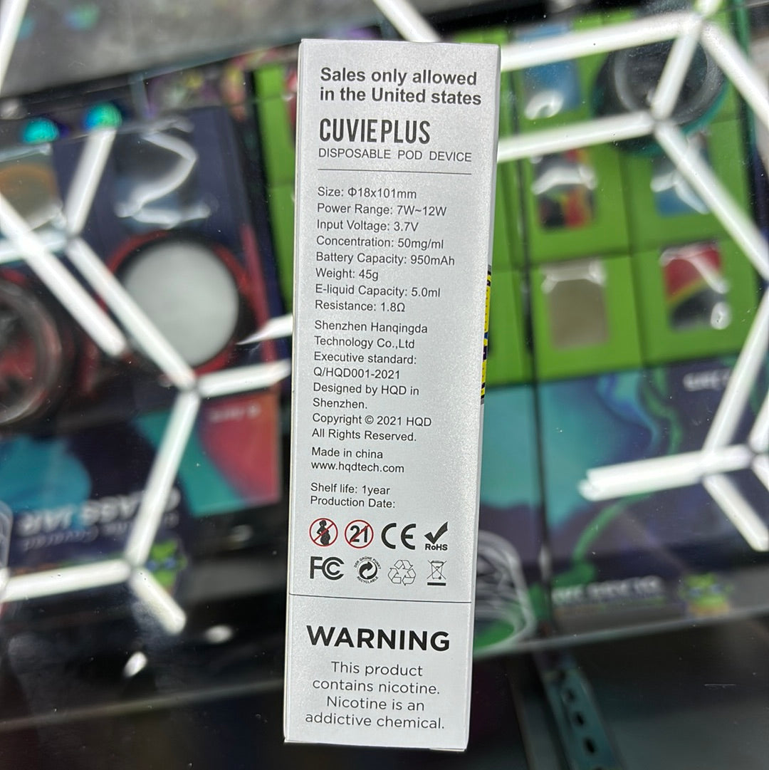 HQD rainbow 1200 puffs curvie plus