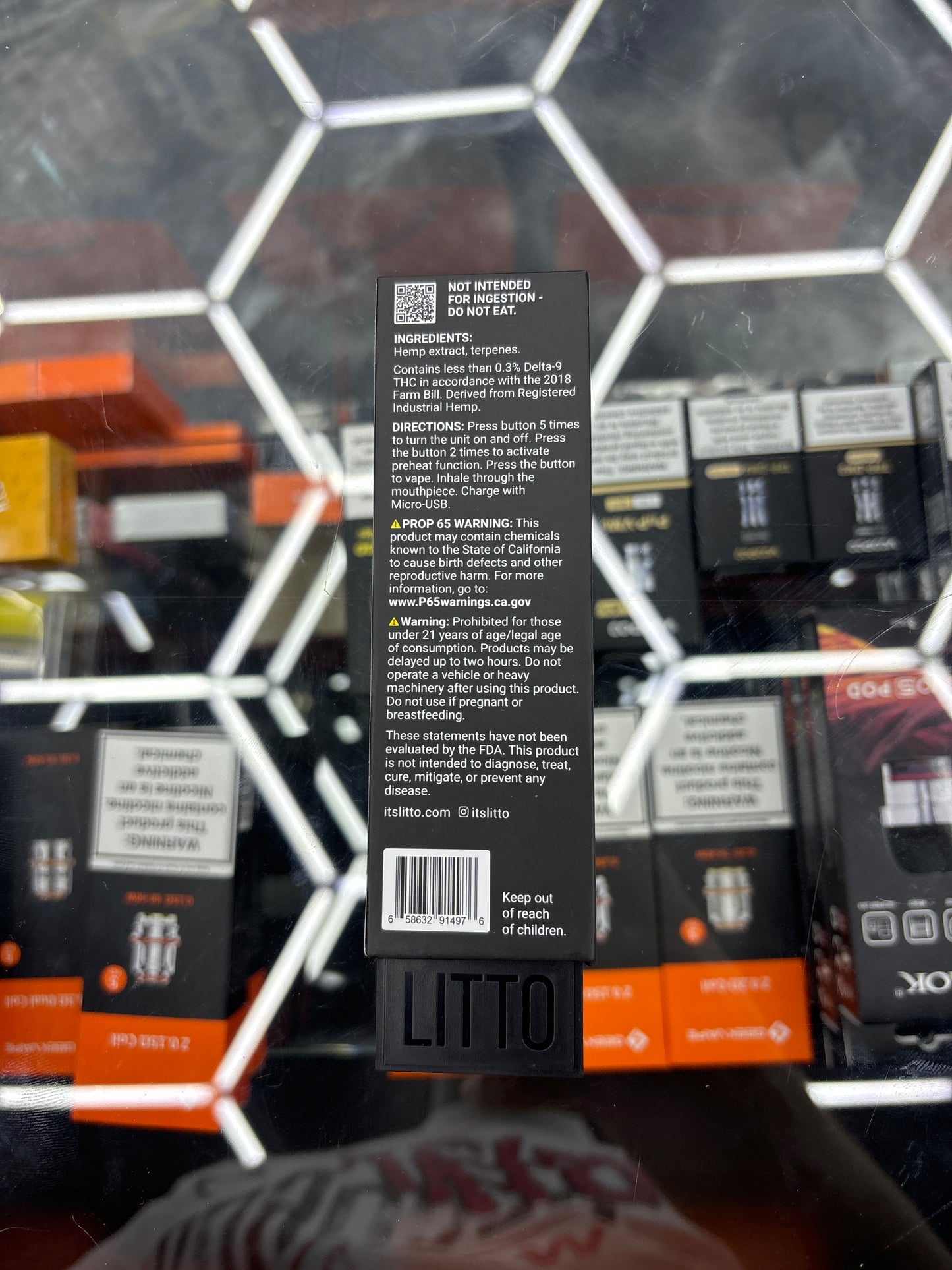 Lotto ktfo thca mango slush indica 2g disposable