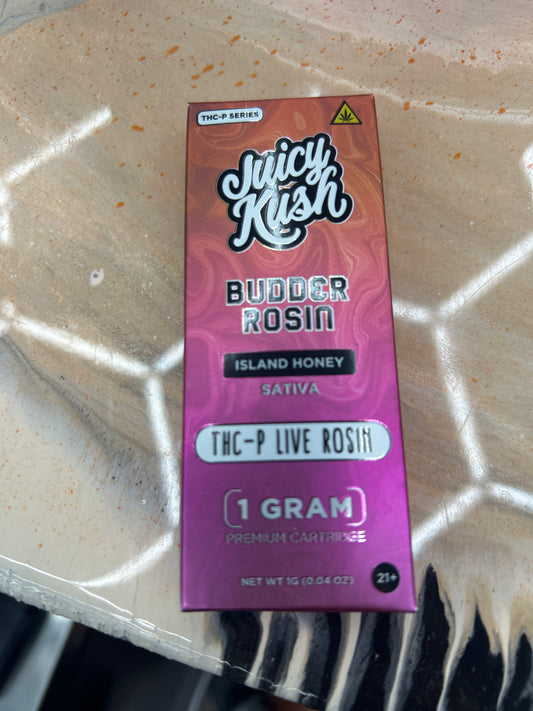 Juicy kush budder rosin 1g vape island honey sativa