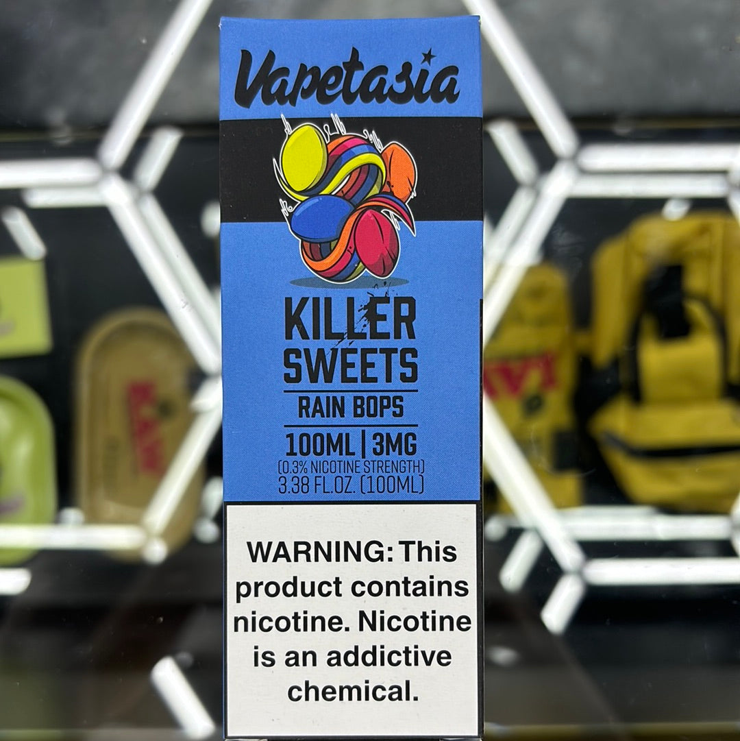 Vapetasia, killer sweets rain bops 3MG 100ML