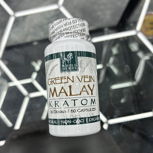 Whole herbs green vein malay kratom 60caps
