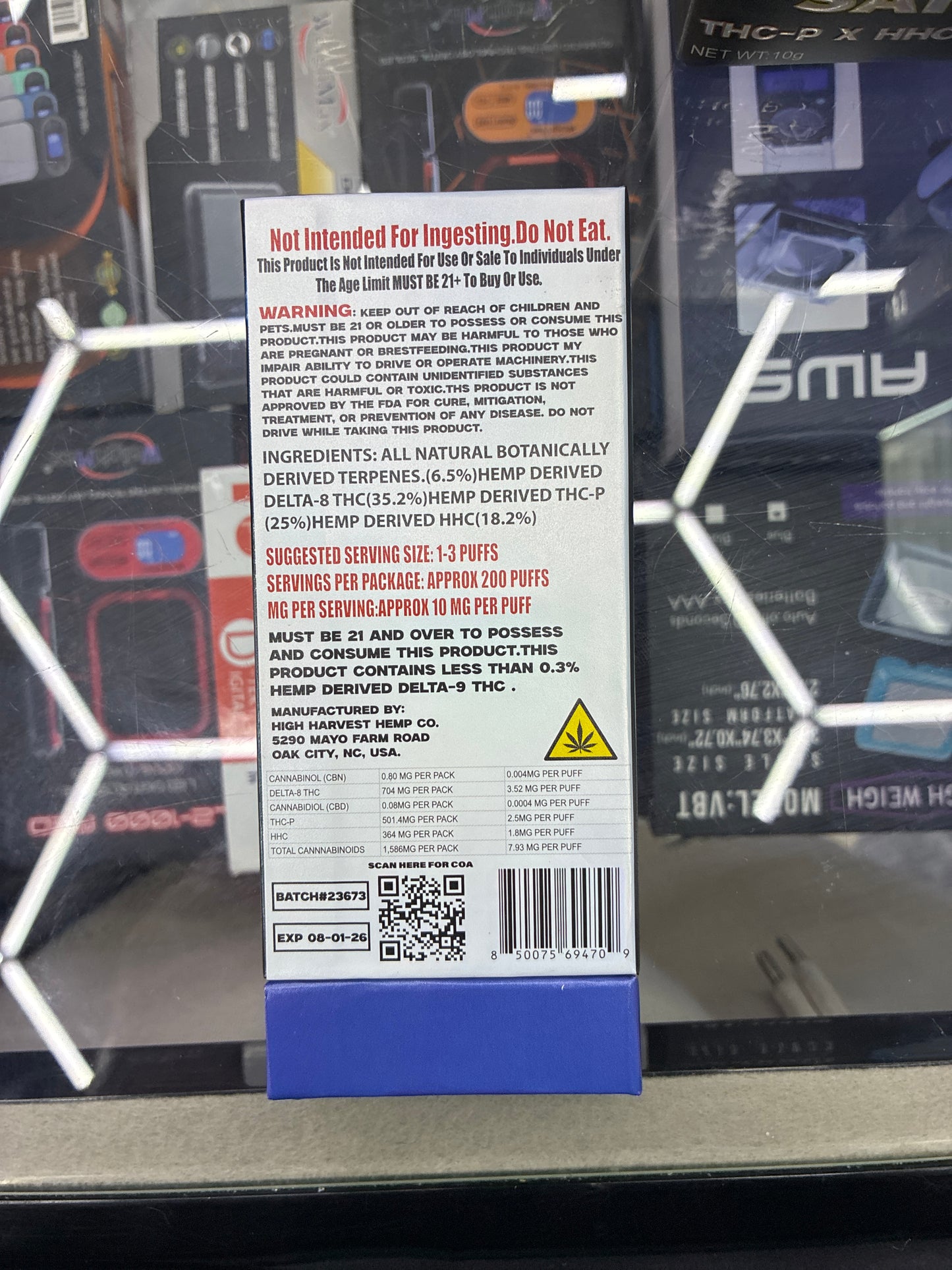 Shotcaller thcp x hhc x delta8 2g disposable hybrid strawberry blast