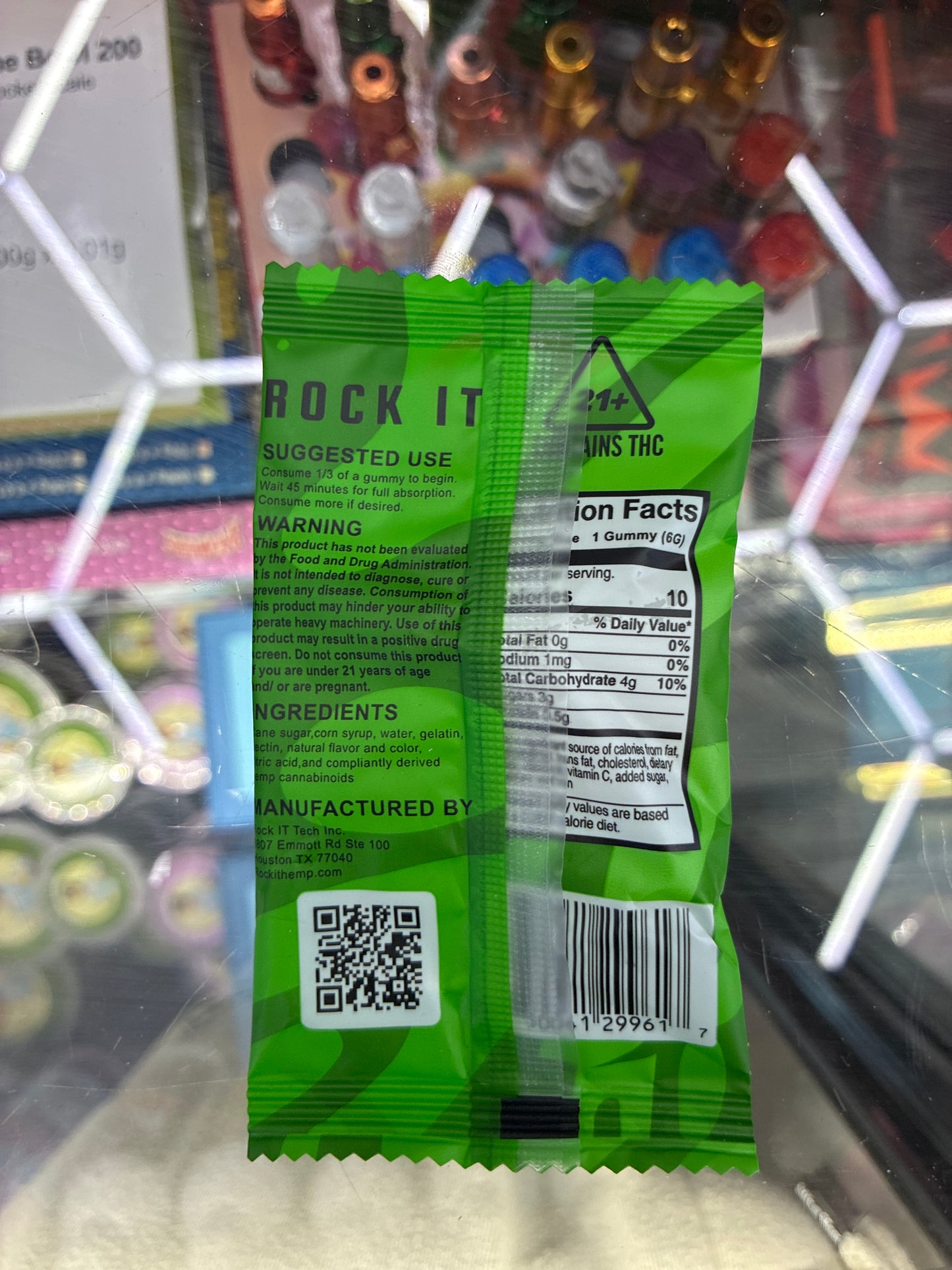 Rock it 2000mg gummy watermelon sativa