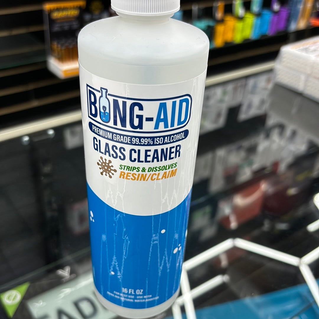 Bong aid glass cleaner