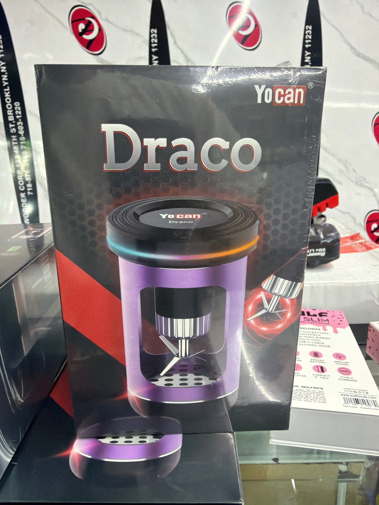 YoCan Draco herb grinder purple