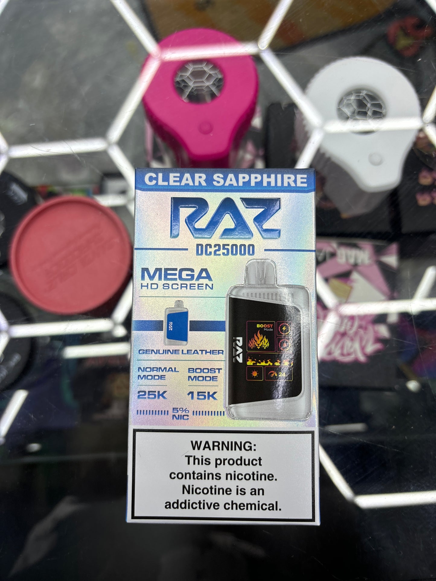 Raz dc25000 25k puffs clear sapphire