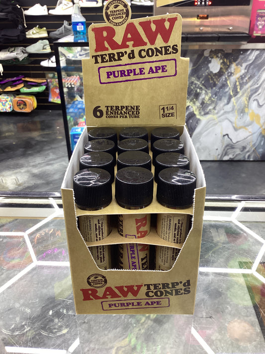 Raw Terp’d Cones purple ape 6ct 1 1/4 size