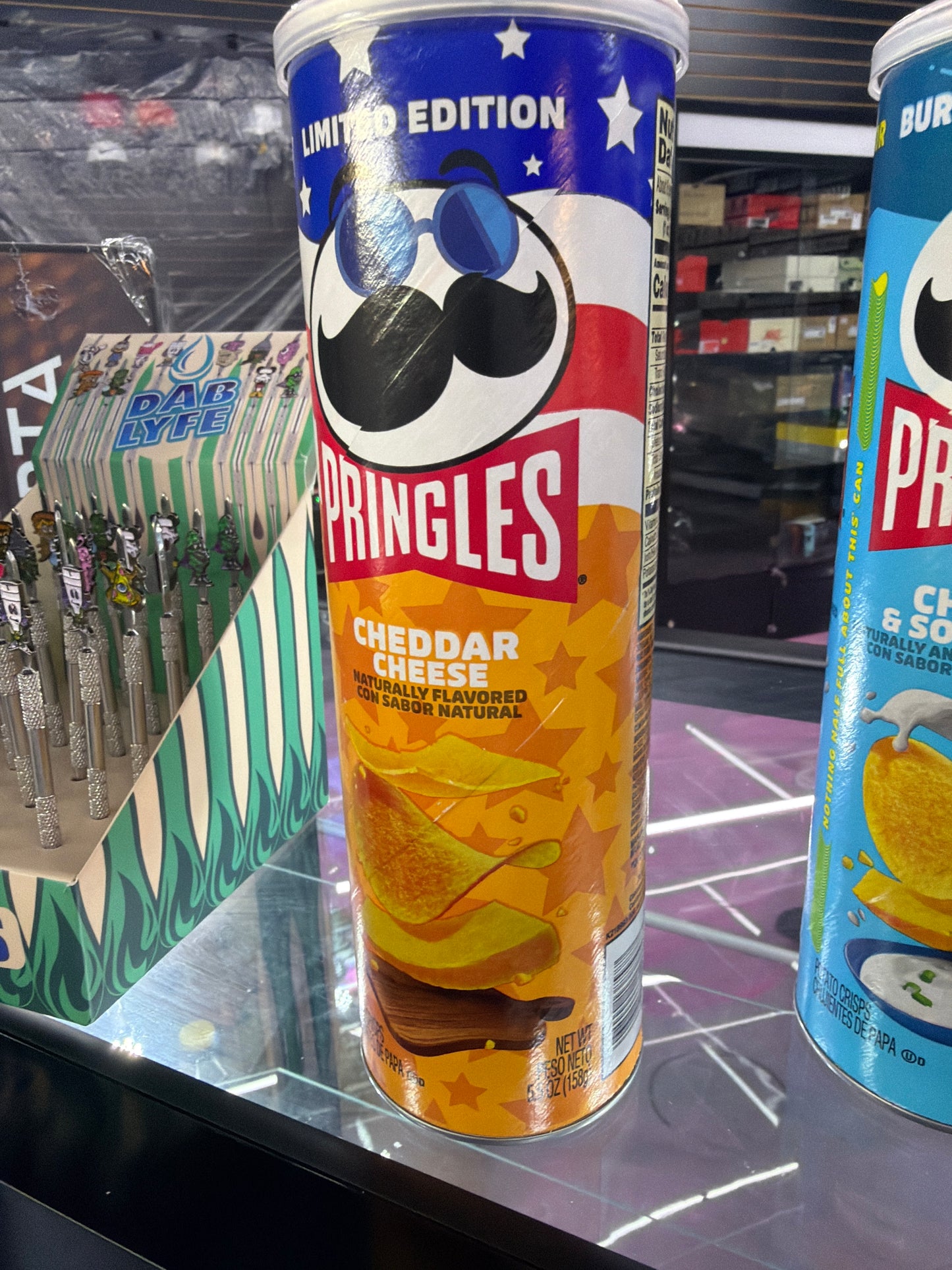 PRINGLES POTATO CRISPS SAFE CAN 5.5OZ | CHEDDAR CHEESE