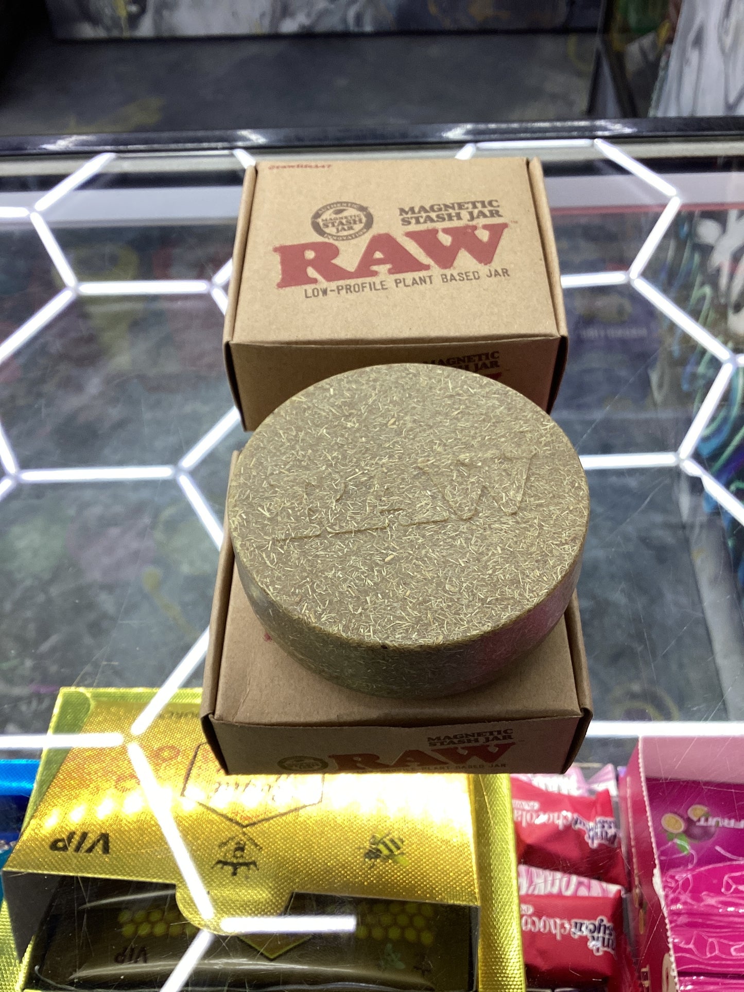 Raw magnetic stash jar