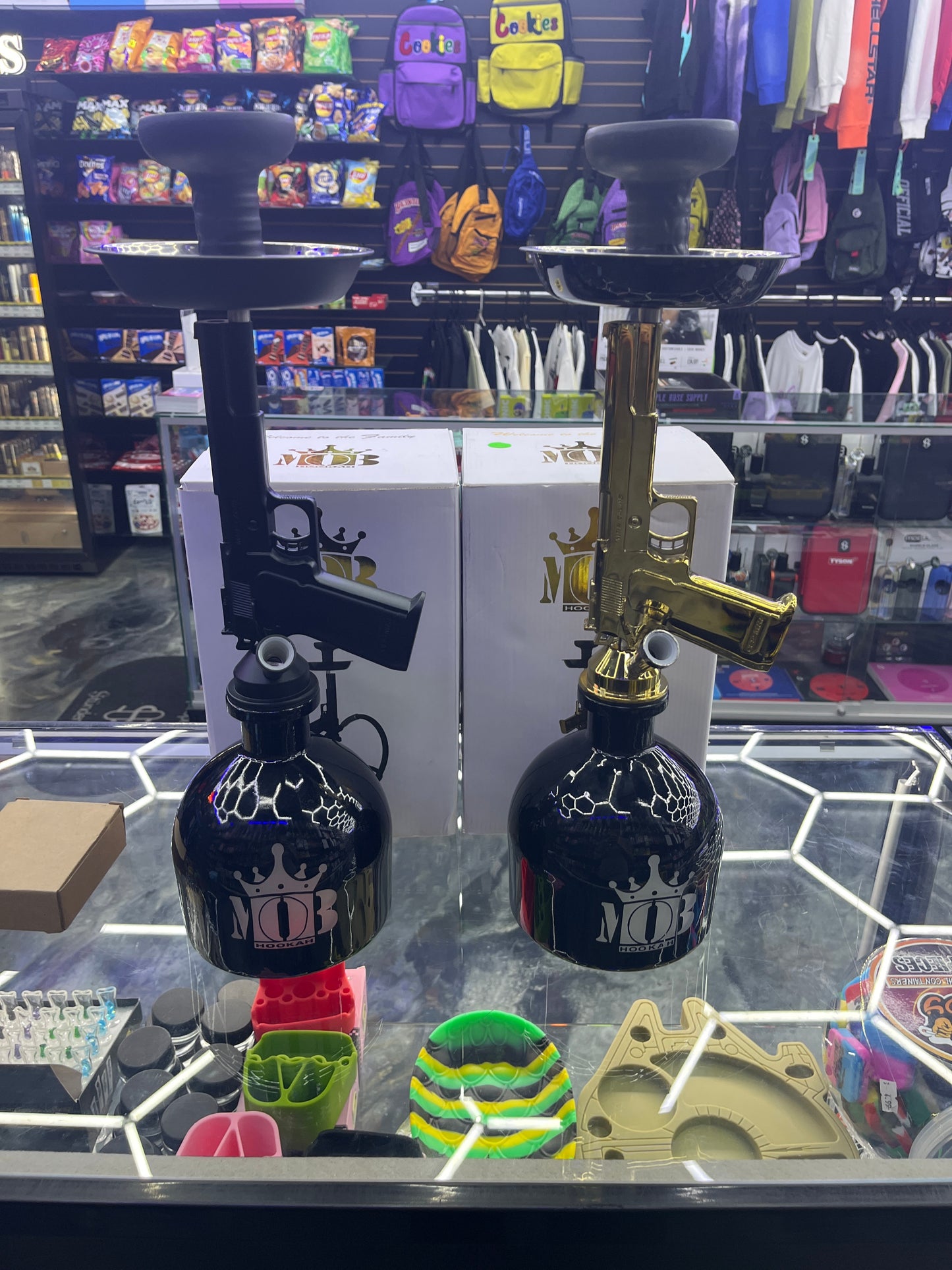 Mob gold pistols hookah