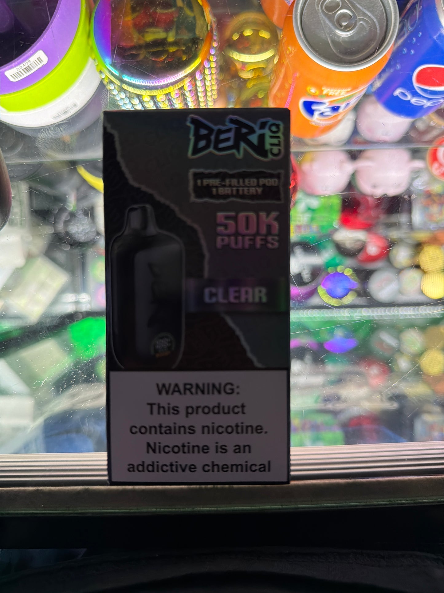 Beri Cliq 50K Puffs Pod + Kit clear