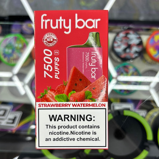 Fruity bar, 7500 strawberry, watermelon