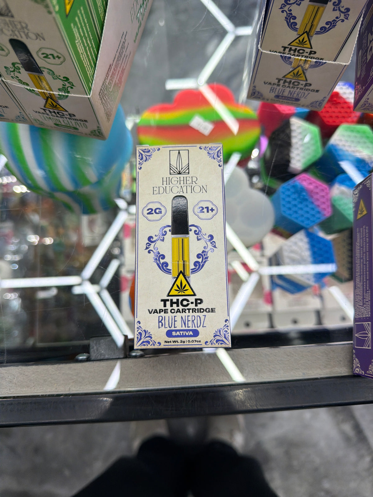 Higher Education THC-P Cartridge 2g -Blue Nerdz - Sativa