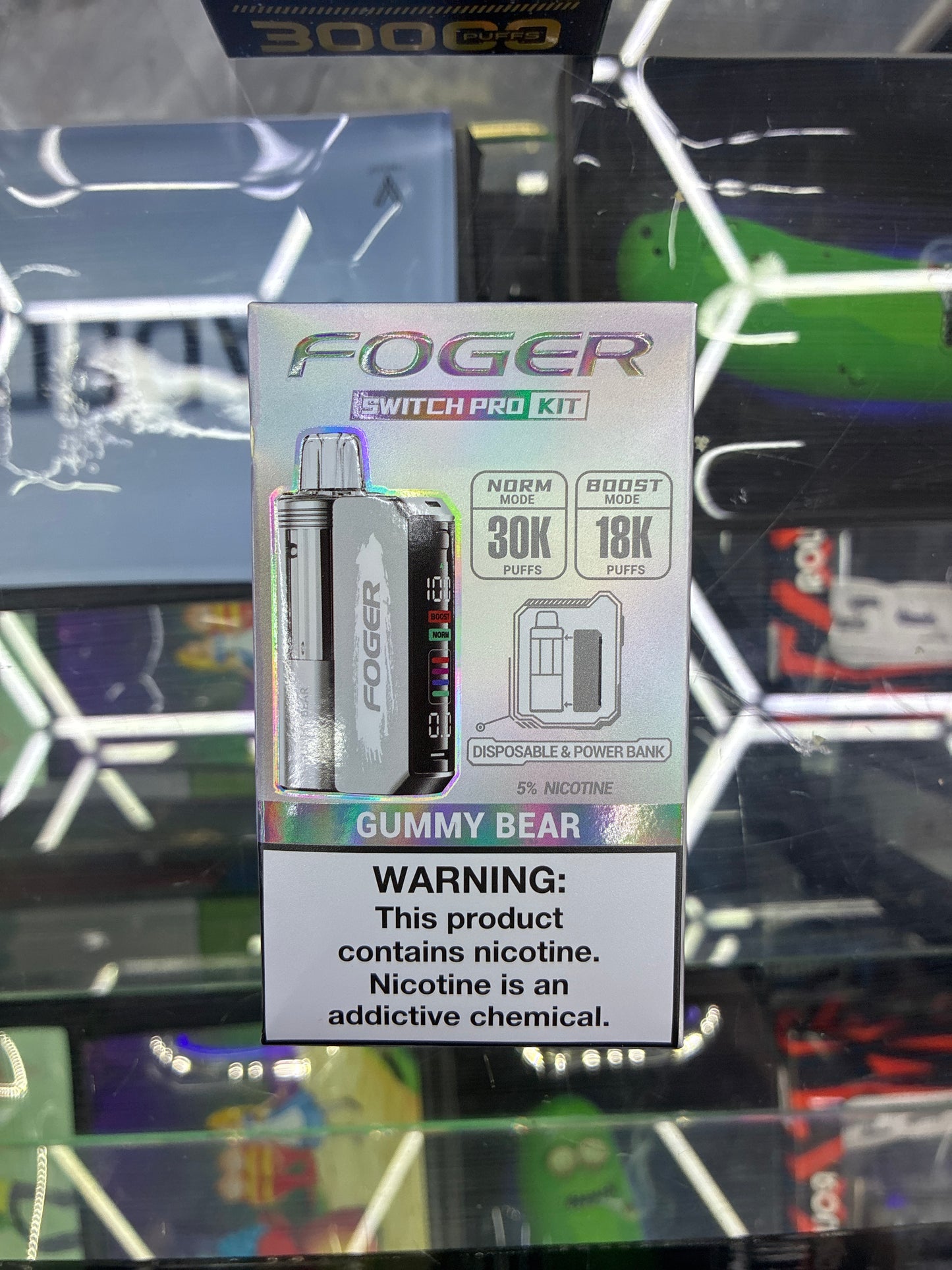 Fogger switch pro disposable kit 30k puffs gummy bear
