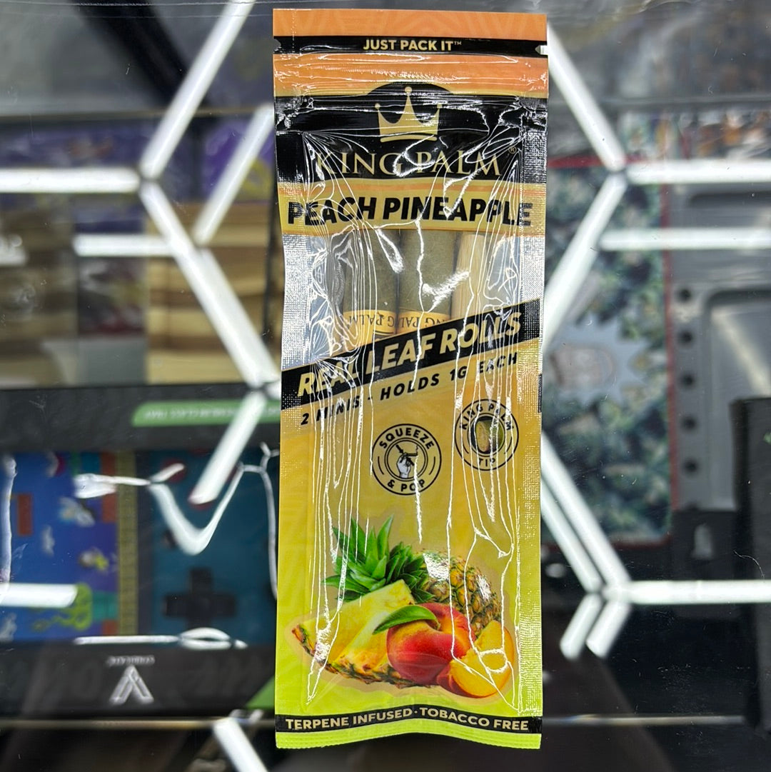 King, palm, peach pineapple, two minis hold 1 G each