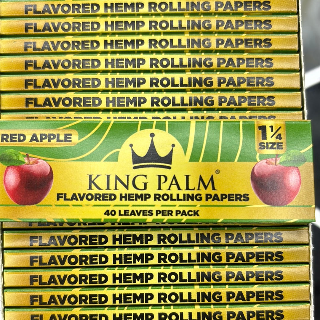 King palm, red apple 1 1/4 rolling paper