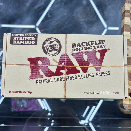 Raw limited, edition, striped bamboo, backflip, rolling tray