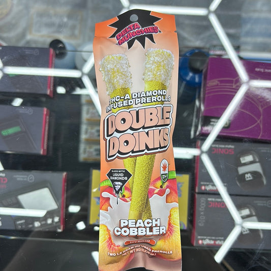 Delta munchies, double doinks peach cobbler, hybrid