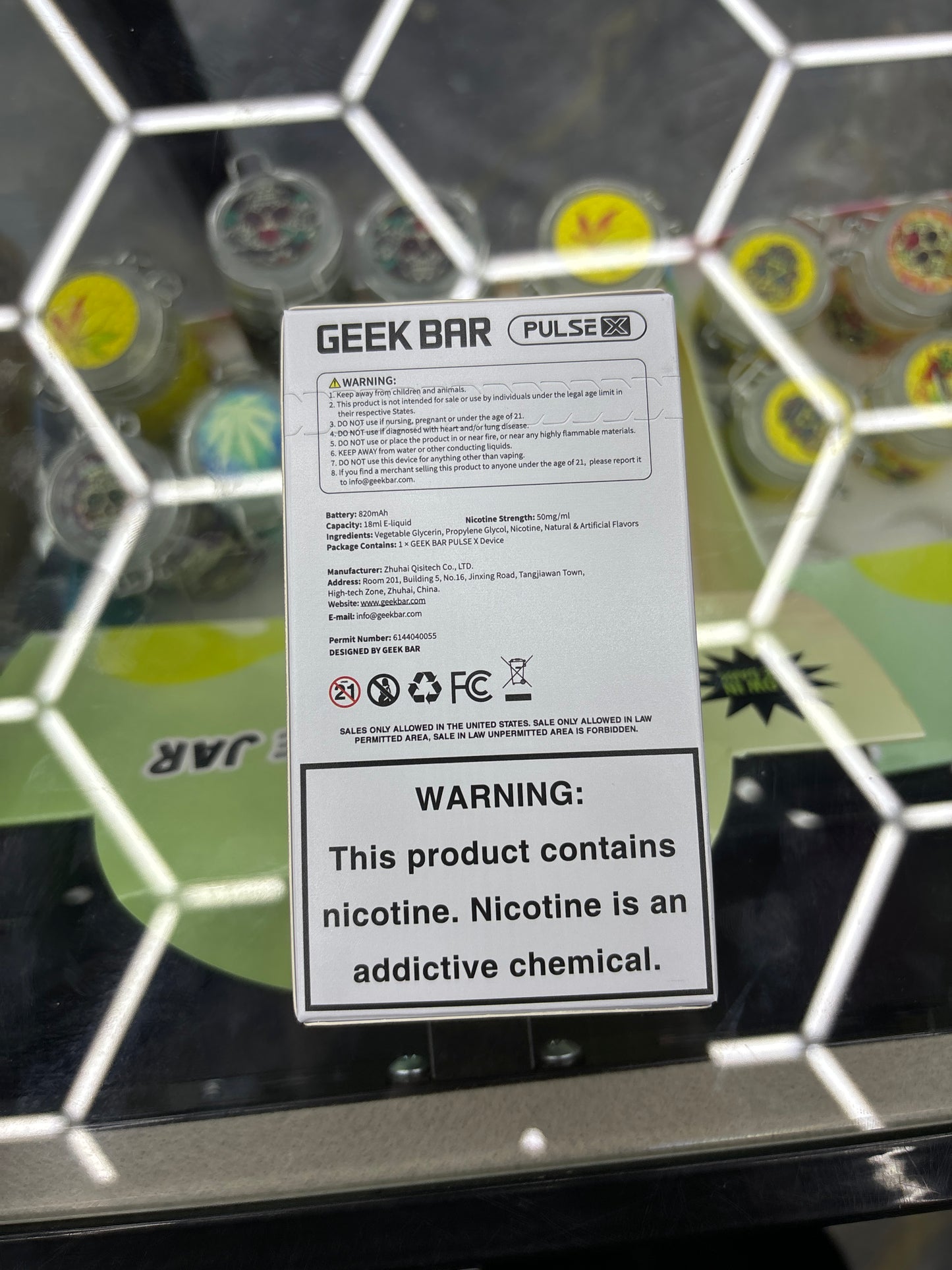 Geek bar pulse raspberry peach lime