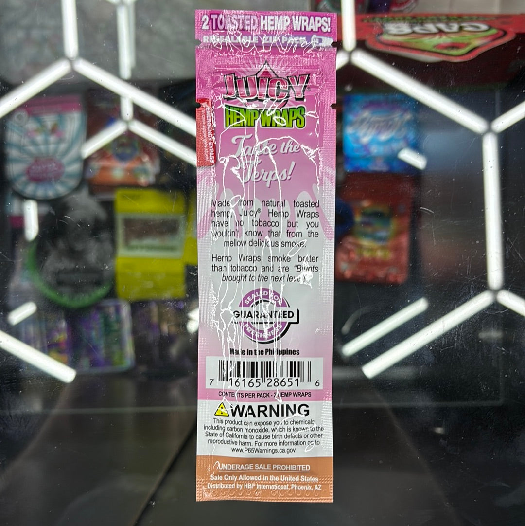 Juicy hemp wraps purple gelato, terp enhanced