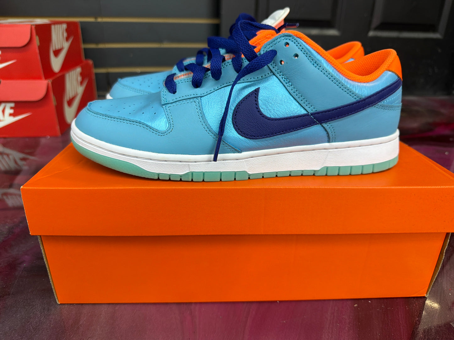 Nike Dunk Low SE Baltic Blue Total Orange Size 10.5