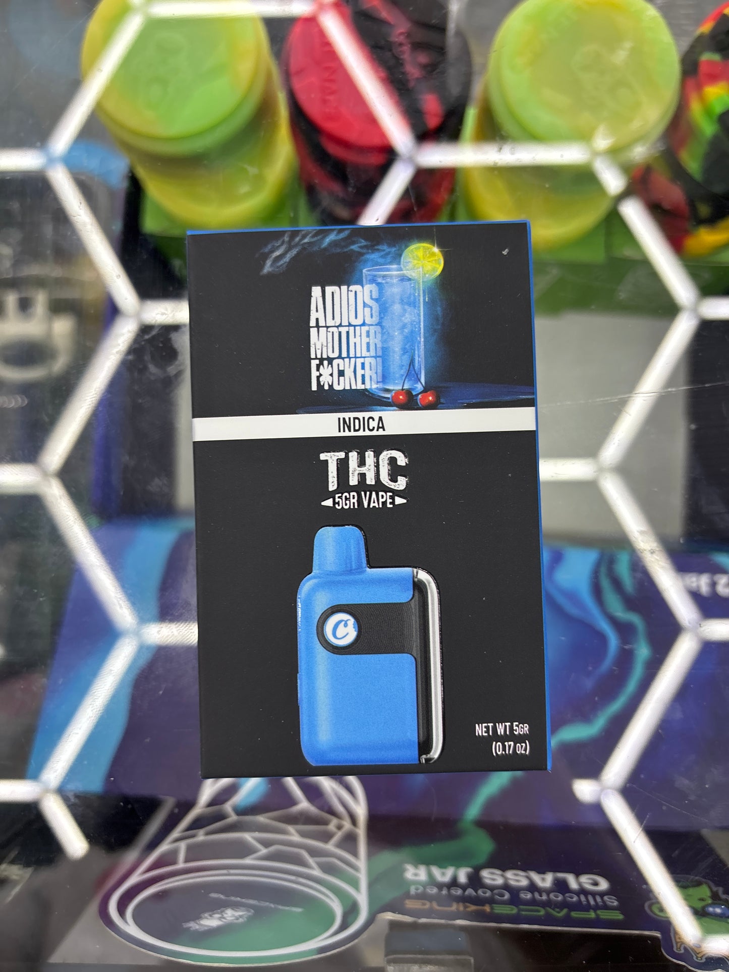 Cookies adios mother fucker THC a 5G vape indica