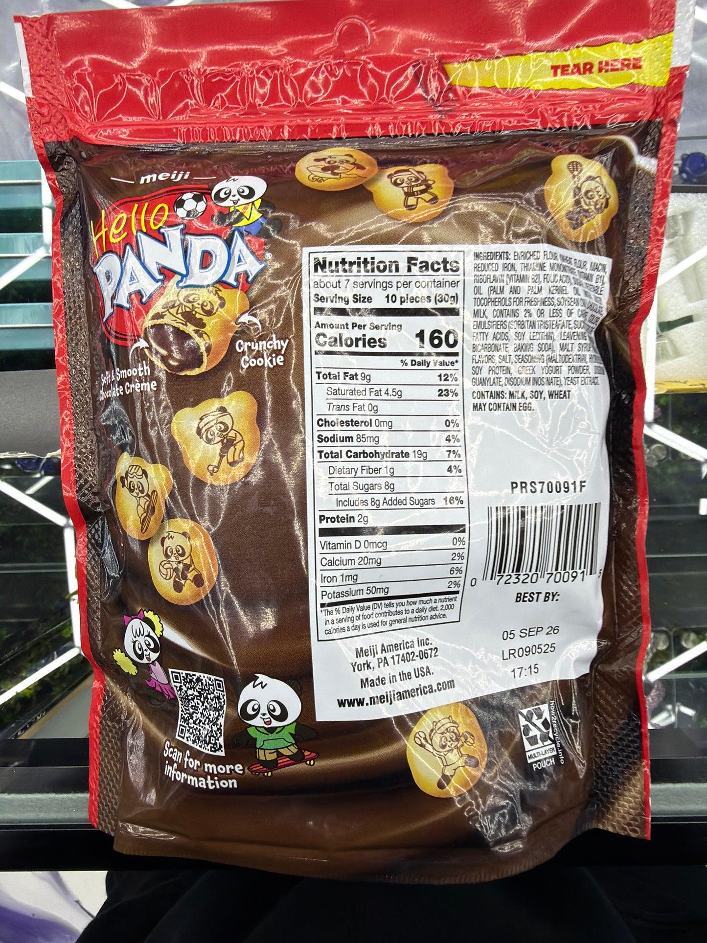 Hello Panda Bite Size Crunchy Cookie Chocolate