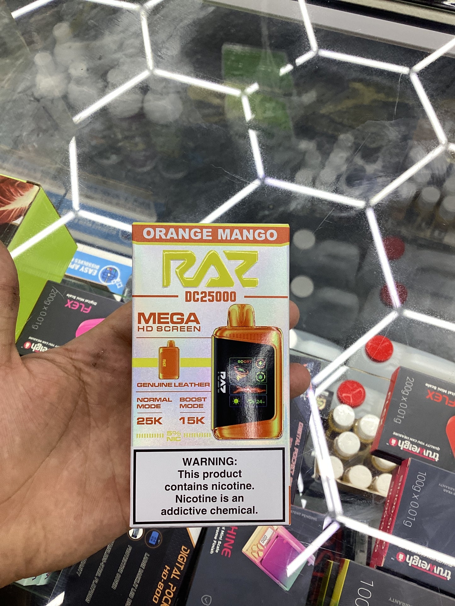 Raz dc25000 25k puffs orange mango