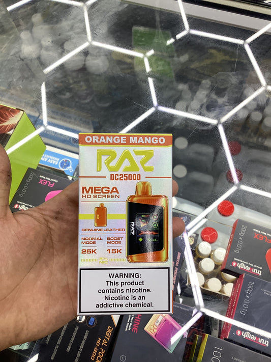 Raz dc25000 25k puffs orange mango