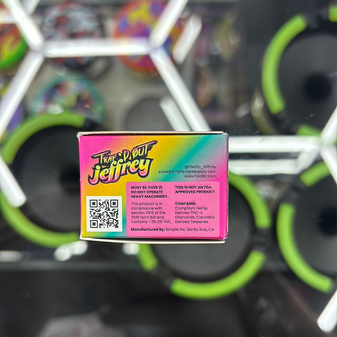 Trap’d out Jeffery candyland THC, a diamonds 2.2 G dabs sativa ￼