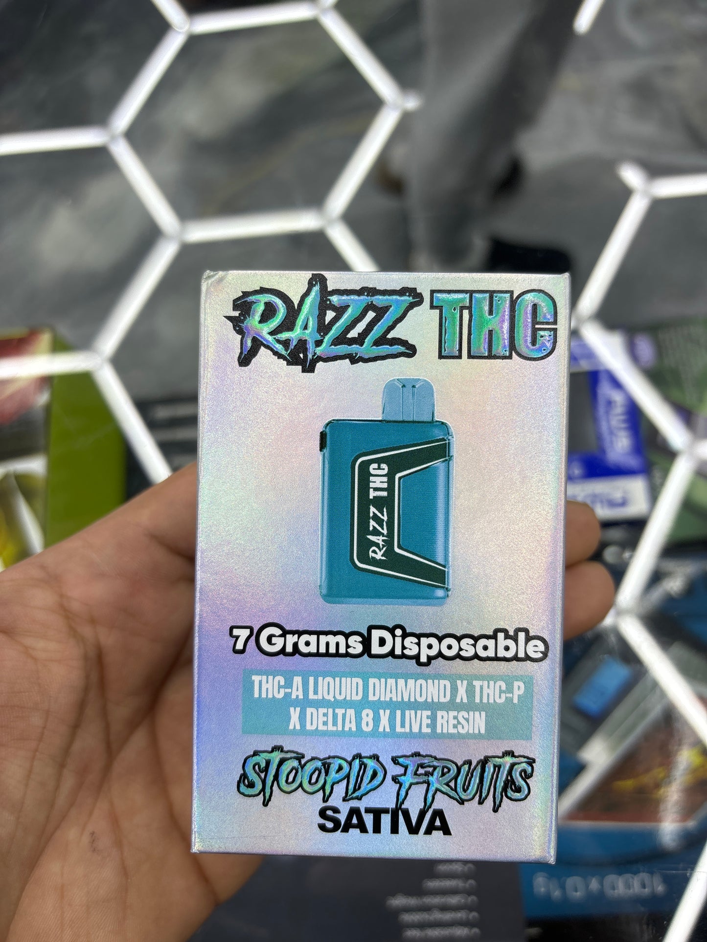 Razz thc 7g disposable stupid fruits, sativa