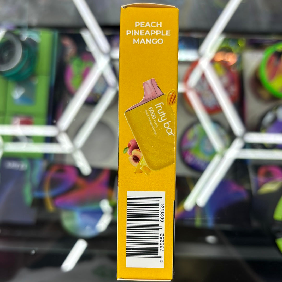 Fruity bar, 6000 peach, pineapple, mango