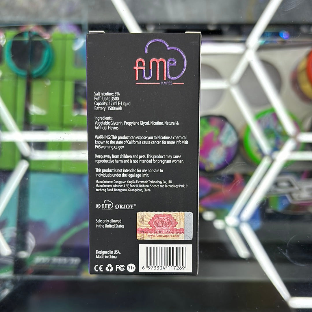 Fume infinity, blue razz pomegranate