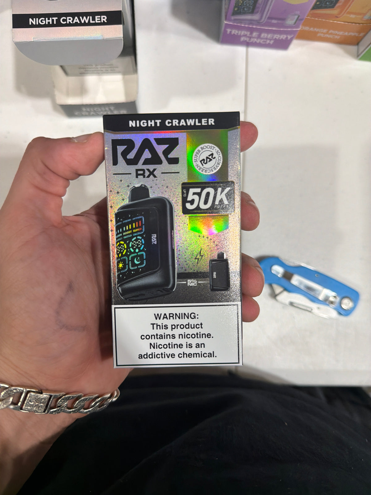 Raz Rx 50k Puffs Night crawler