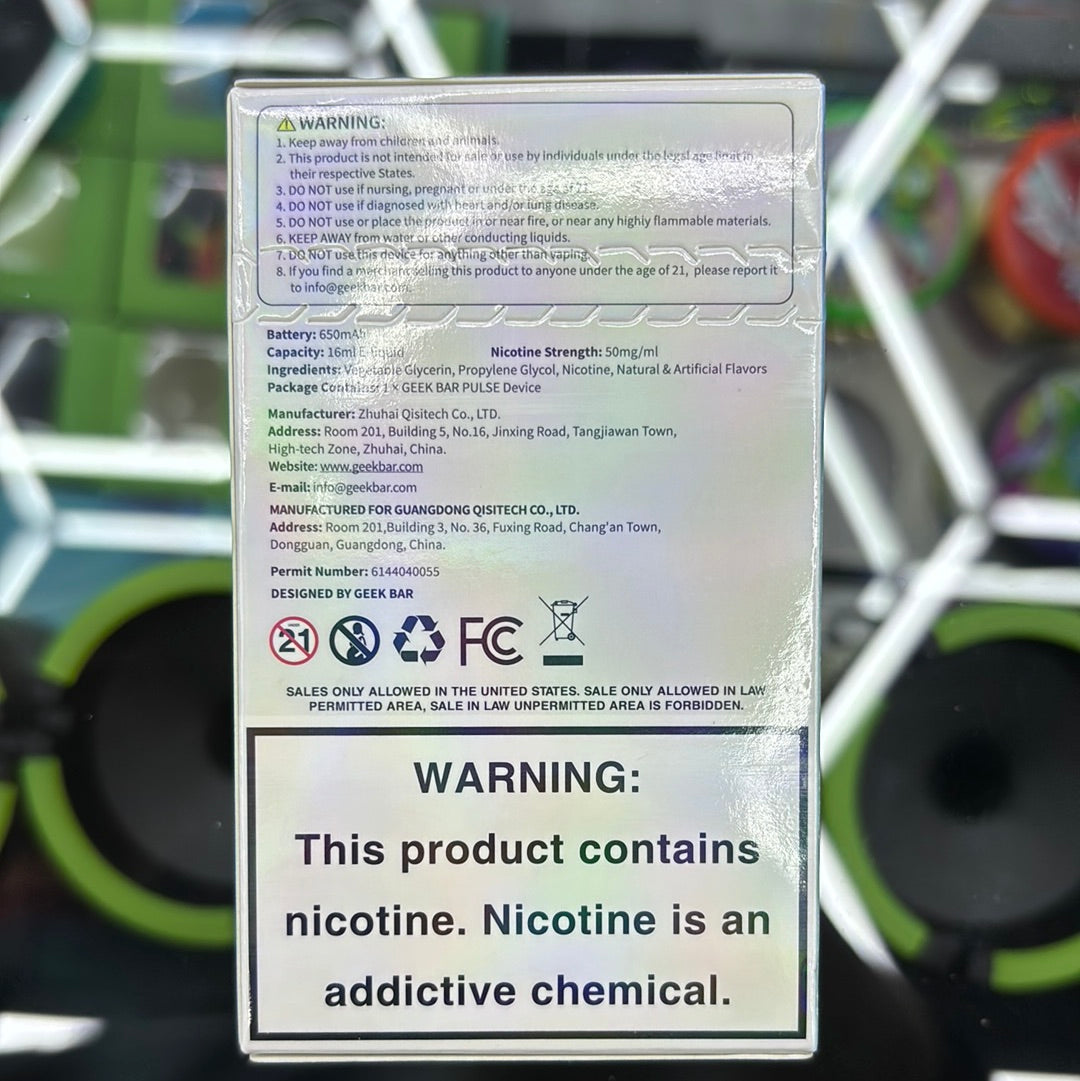 Geek bar pulse blue mint