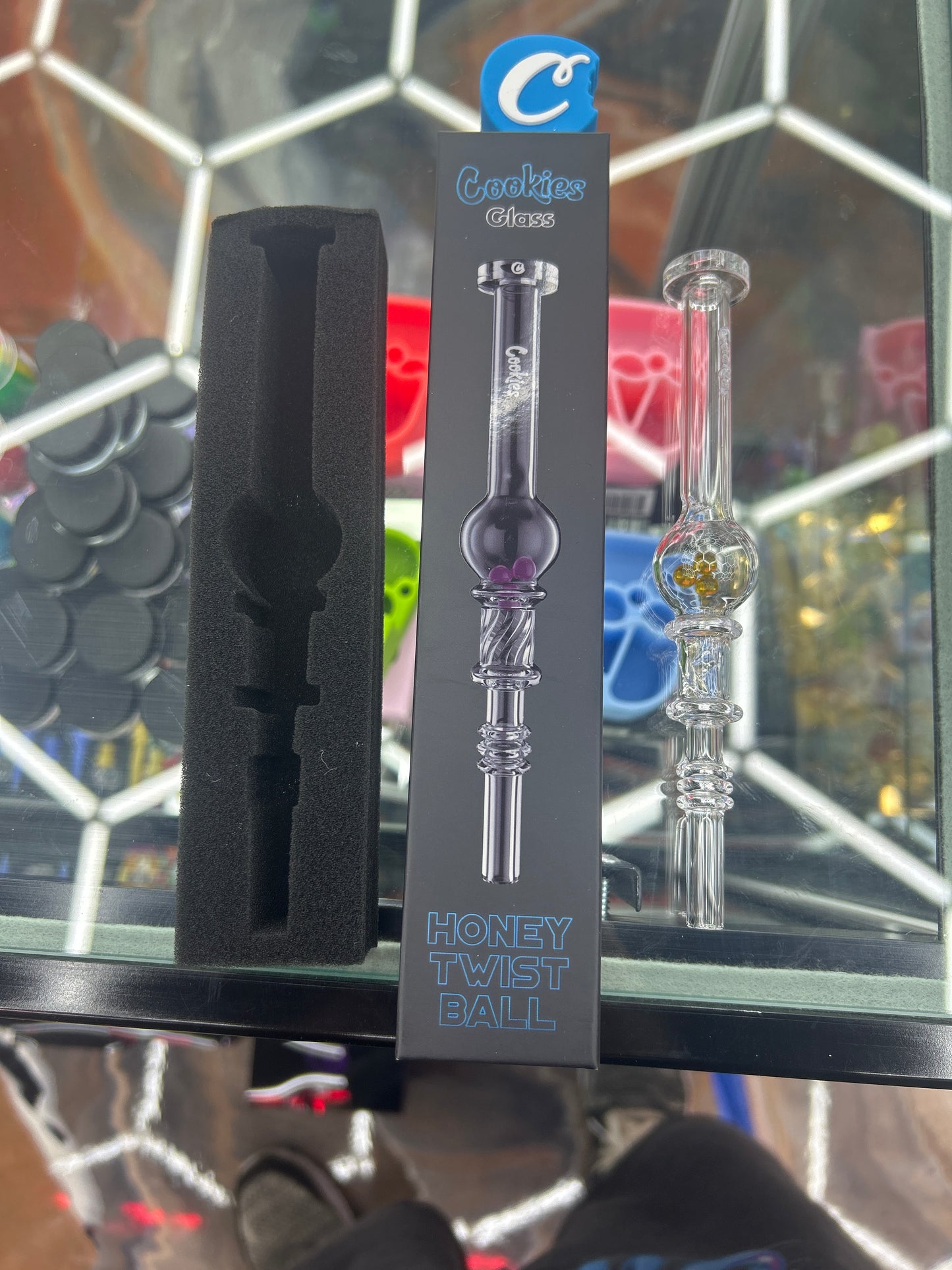 Cookies glass nectar collector honey twist ball