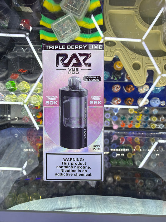 Raz Vue Pod 50k puff disposable Triple Berry Lime