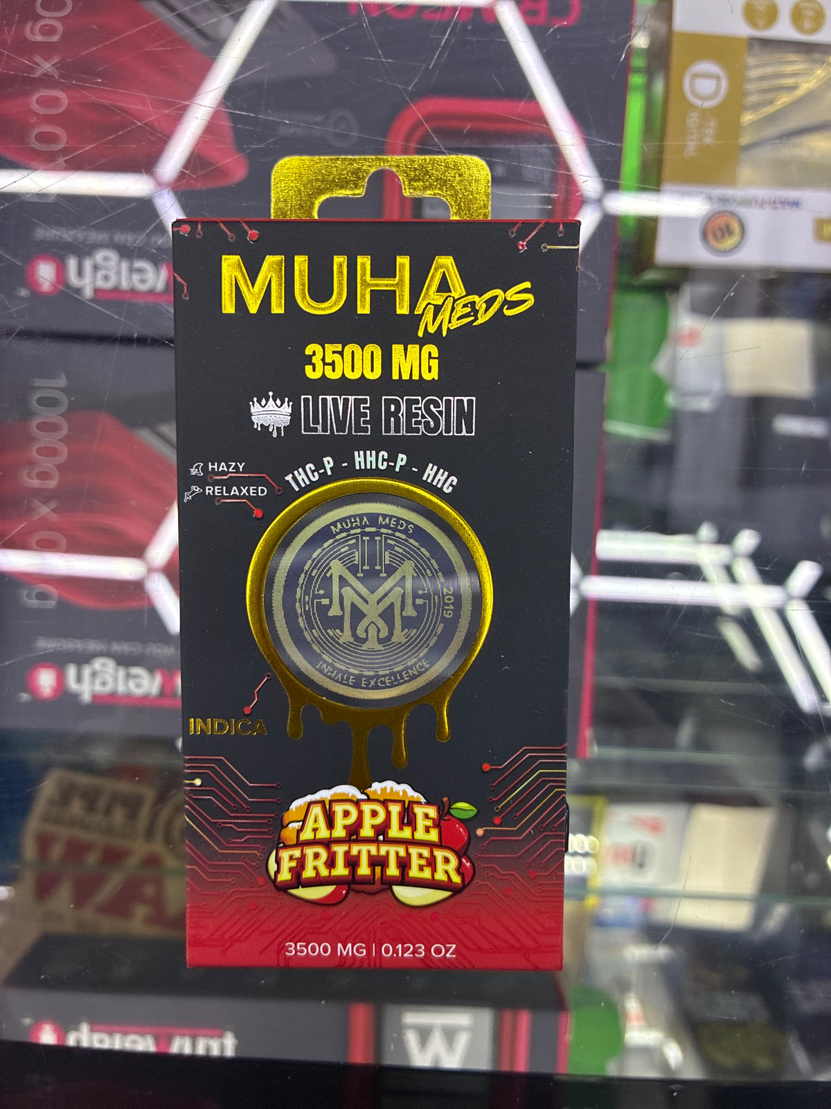 Muha meds 3500mg melted diamonds Apple Fritter indica