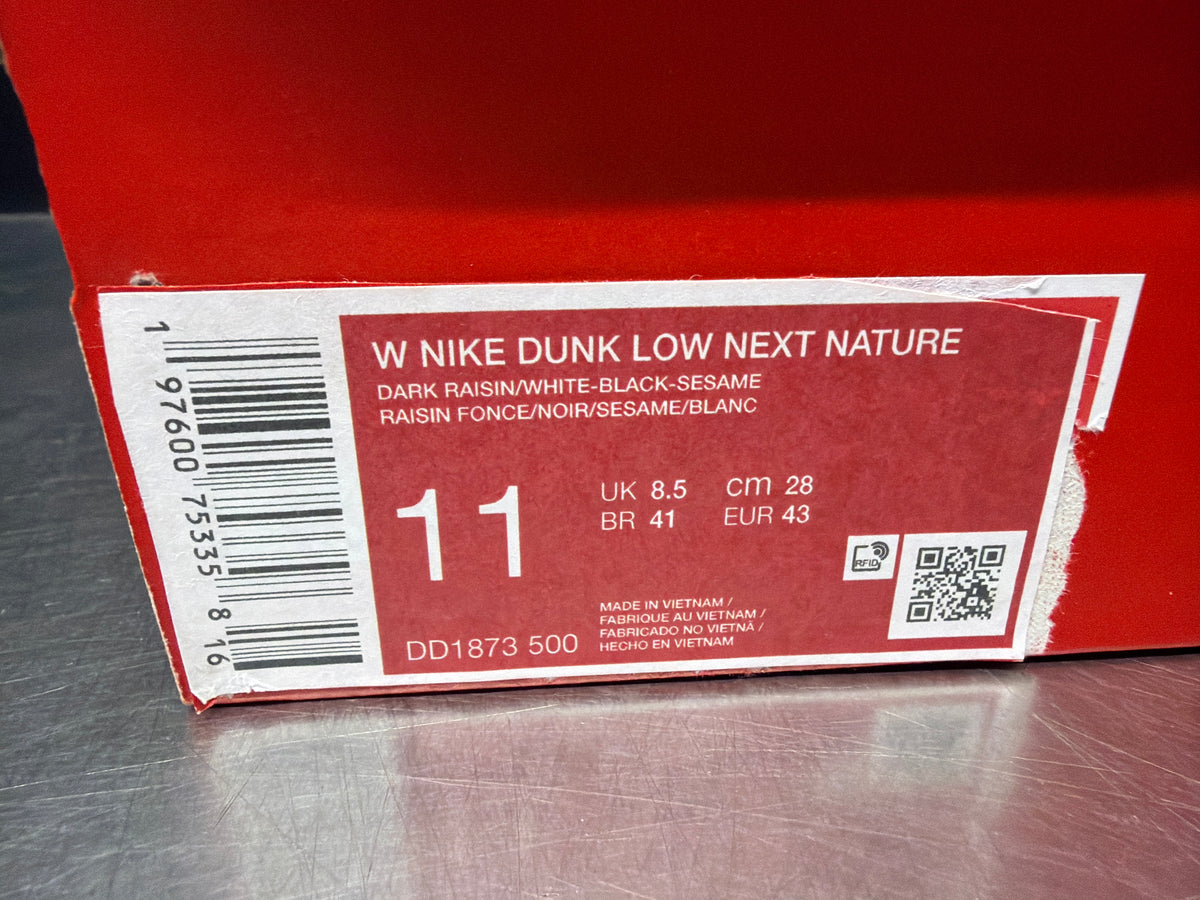 Nike Dunk Low Pro Next Nature Dark Raisin Size 11
