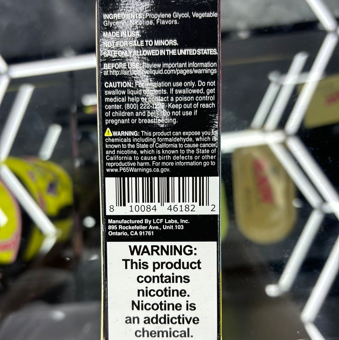 Air factory strawberry banana, iced 3MG 100ML