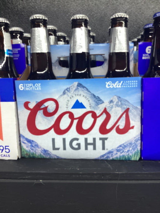 Coors light 6 pack bottles