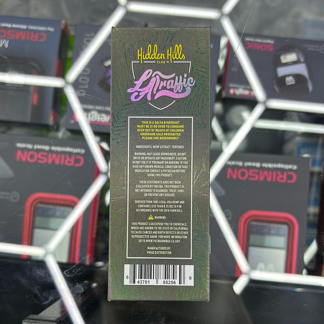 Hidden hills / la traffic dual flavor yellow snow, cones Indica/green slushy sativa