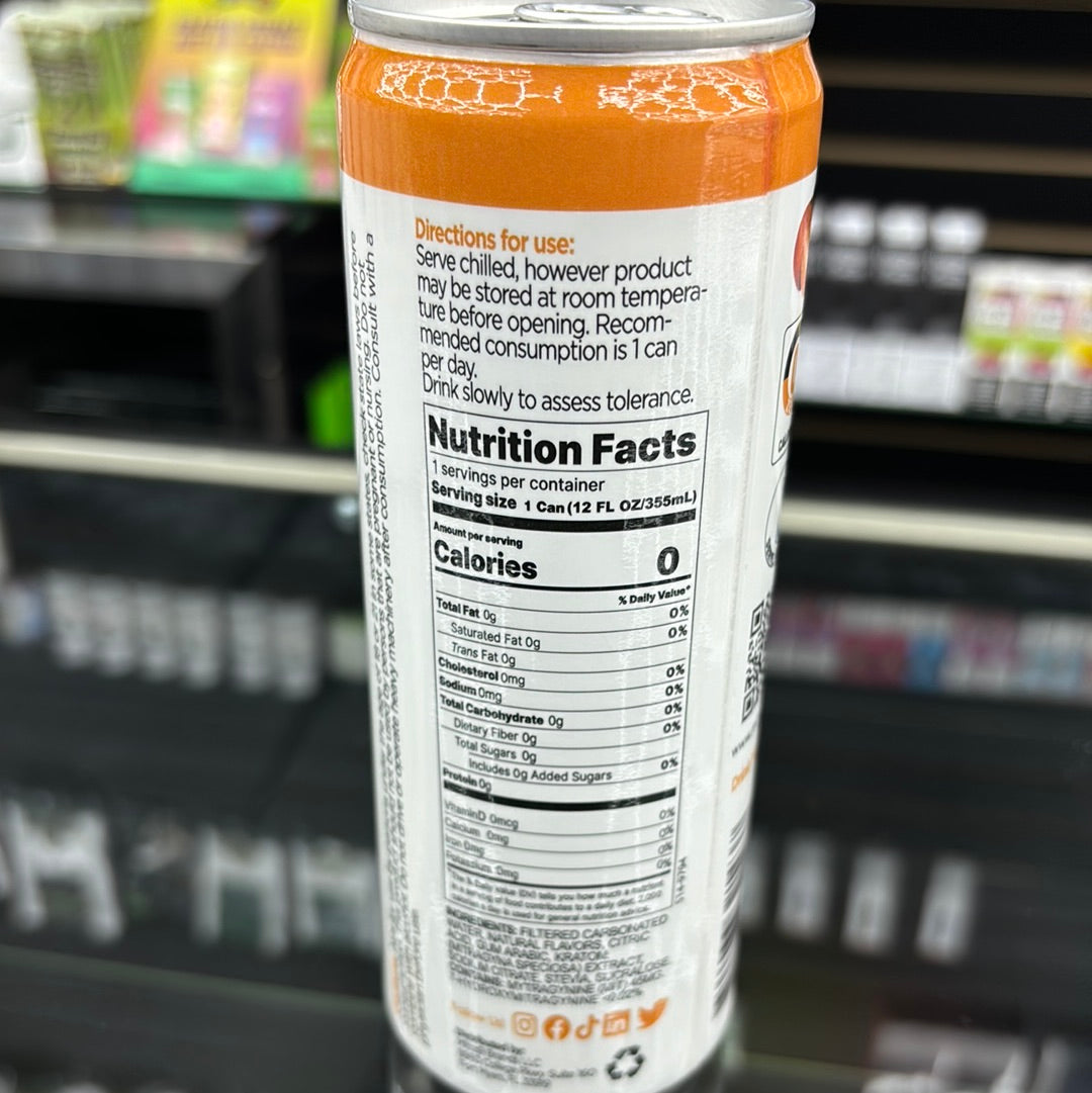 Mitra 9 kratom seltzer tangerine