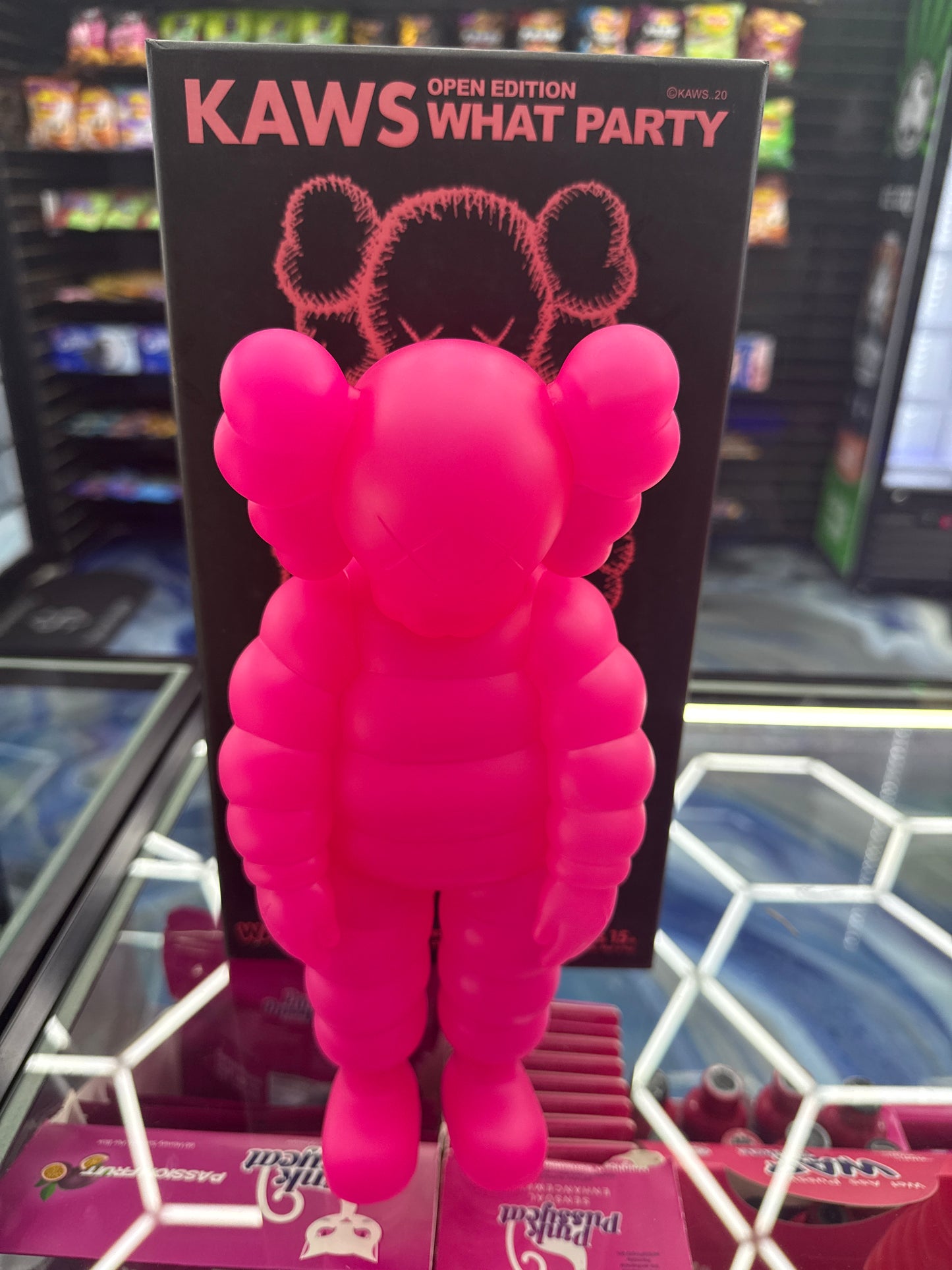 Kaws “what party open” edition