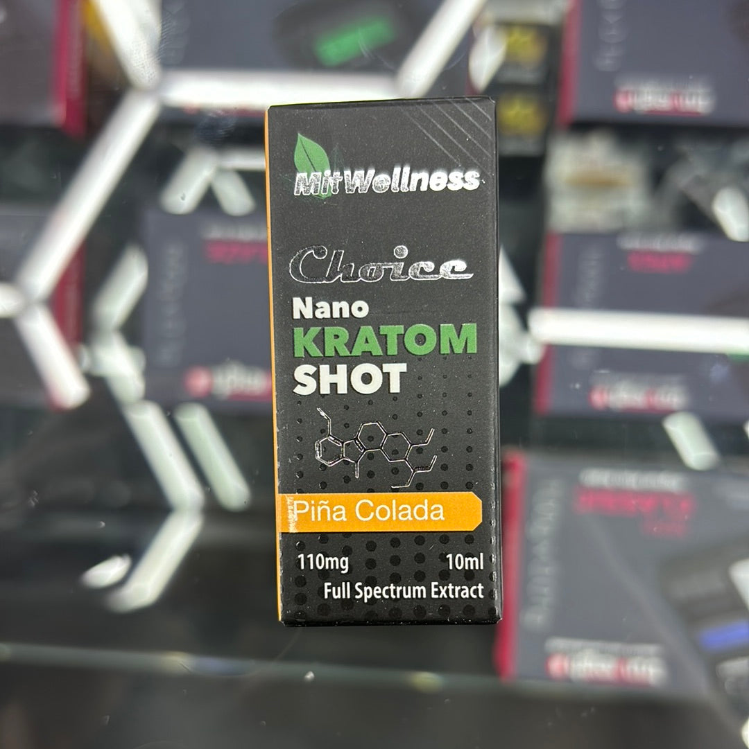 Mit wellness choice nano kratom shot m300 110mg pina colada