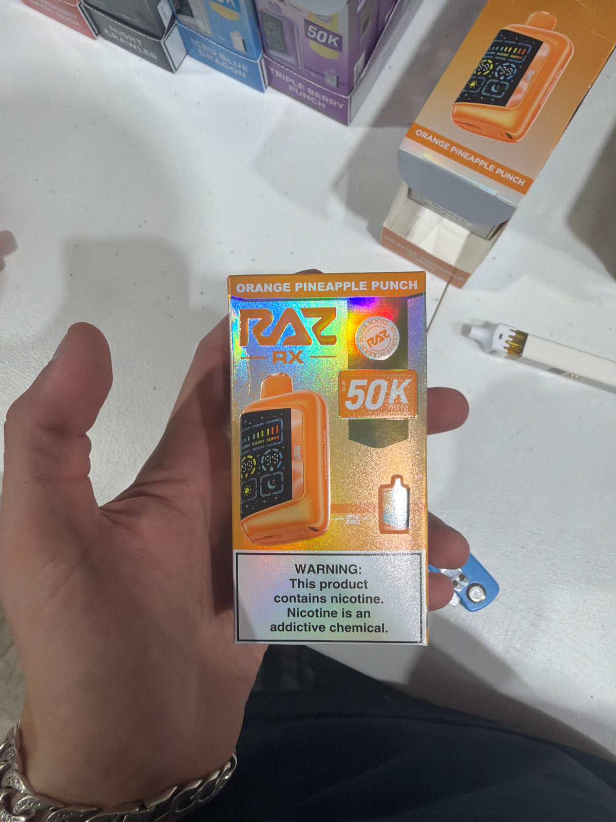 Raz Rx 50k Puffs orange pineapple punch